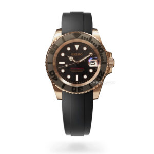 Seiko Black Rose Gold V2 Yacht-Master MOD